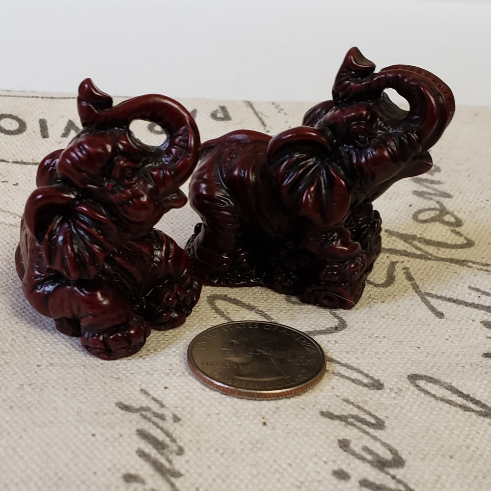 Rare vintage 2 piece lot of elephants, EUC, lots - Picture 4 of 5